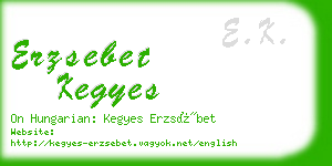 erzsebet kegyes business card